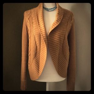 Golden cable cardigan